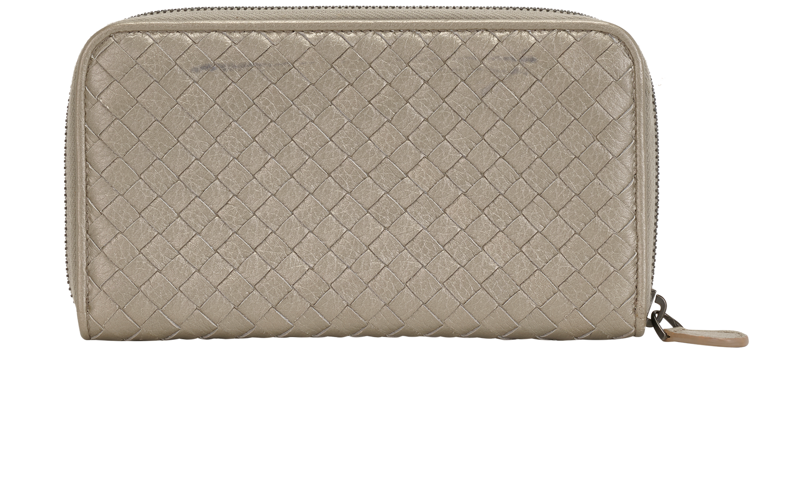 Bottega Veneta Intrecciato Long Wallet, &pound;150, Accessories, Silver, Leather, Back view